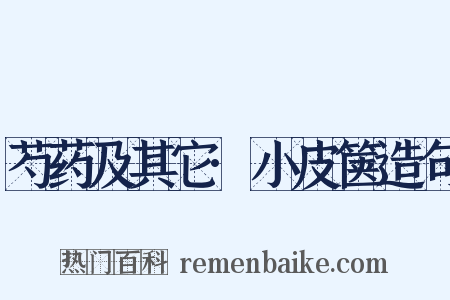 芍药及其它·小皮箧造句是什么意思的图片